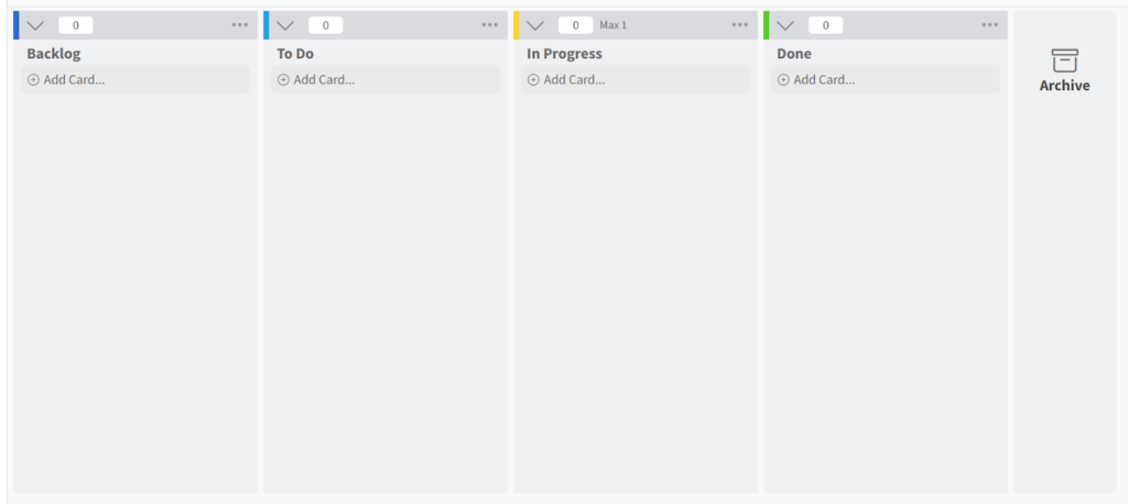 kanban board v6