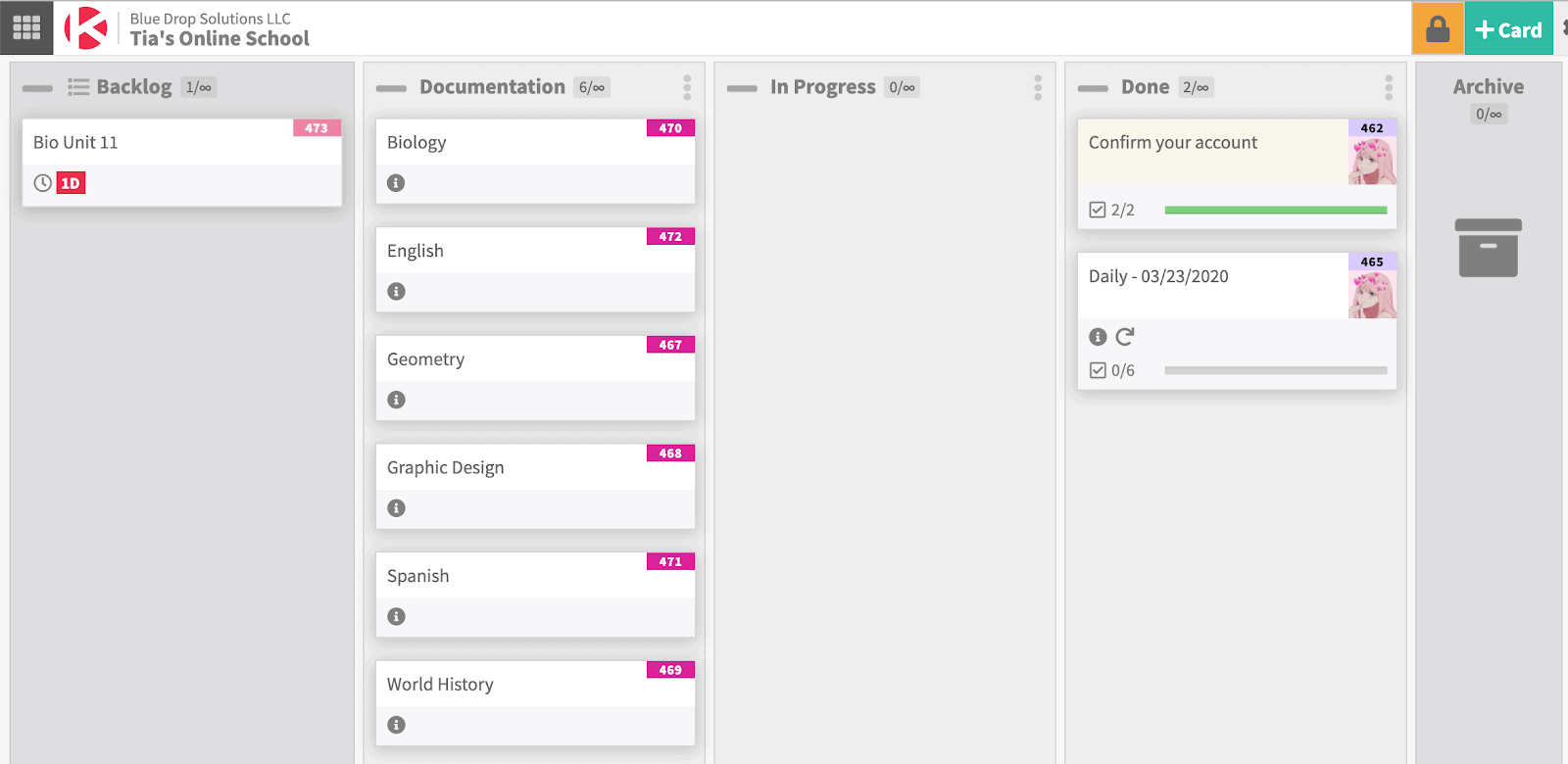 Kanban-board-online-classes-kanban-zone