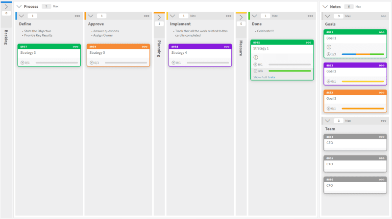 Portfolio Kanban - Strategy Template