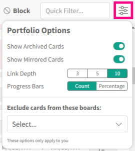 portfolio zone options