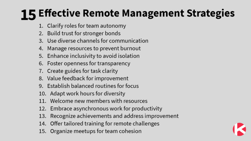 15 Effective Remote Management Strategies