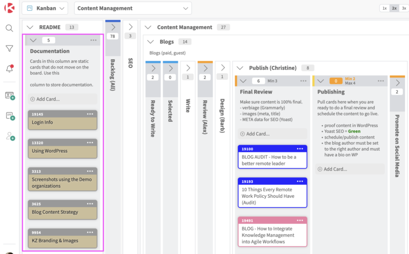 Kanban Board process documentation