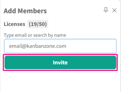 Users - Add a new member - invite button 1
