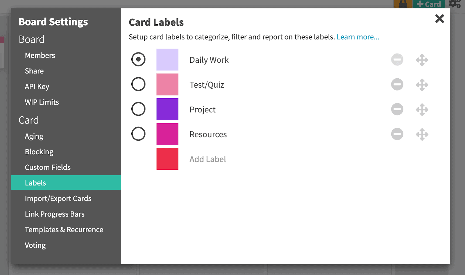 Assignment-Card-Labels-Kanban-Zone
