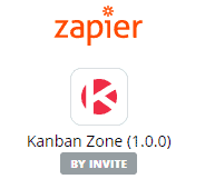 Kanban Zone on Zapier by Invite