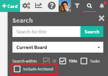 Kanban Zone Realease Notes Search Include Archive