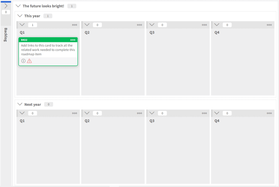 kanban board template - roadmap