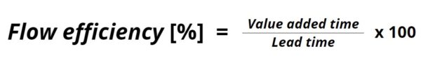 flow efficiency formula