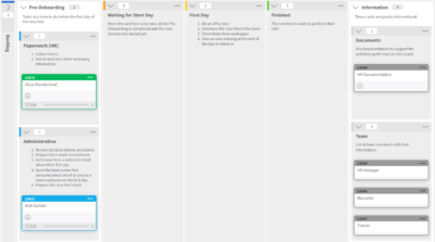 New Hire Preparation | Kanban Board Template