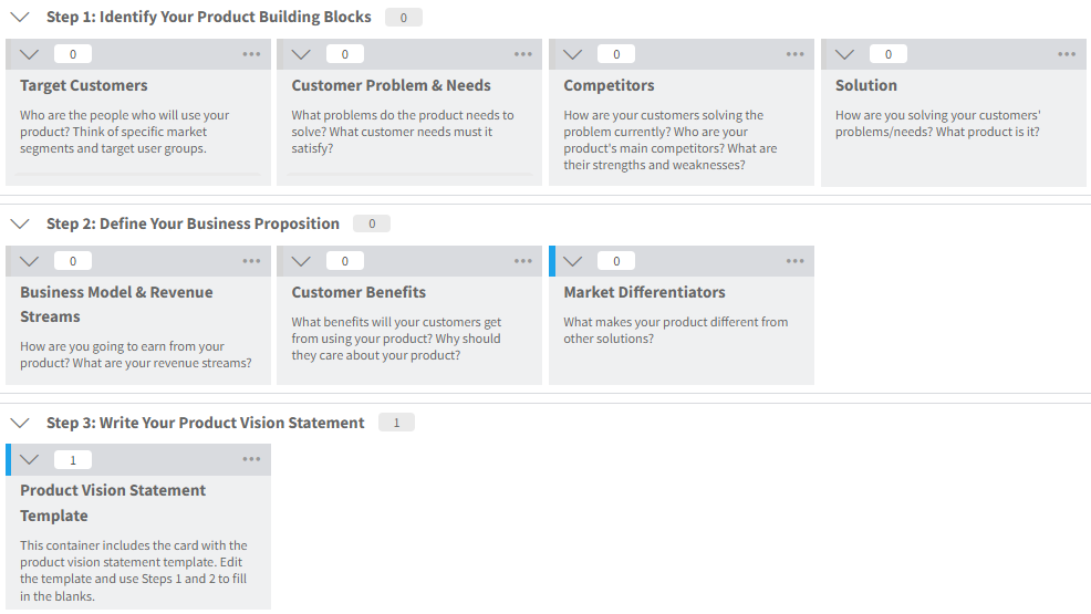 agile product vision smaller screenshot