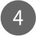Number 4 Icon Grey